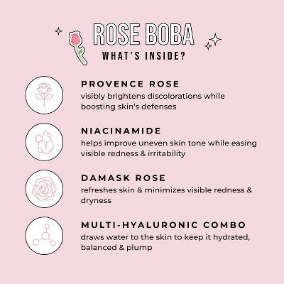 Avatara Rose Boba Hydrogel Face Mask - 0.98oz