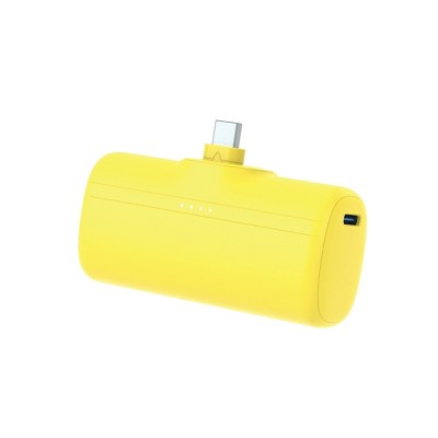 GEMS 4500mAh Plug in Power Bank - Yellow
