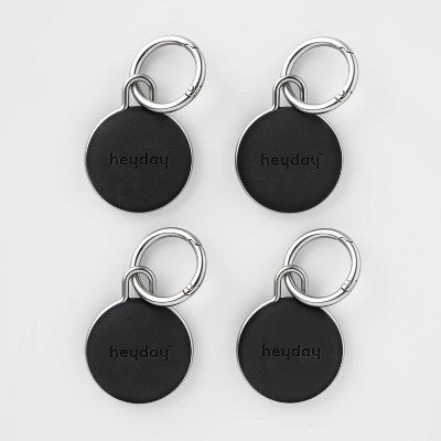 Apple AirTag 4pk Silicone Keychain - heyday Black