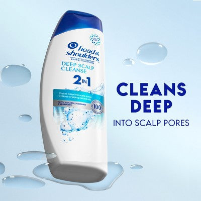 Head & Shoulders Deep Scalp Cleanse 2 in 1 Shampoo + Conditioner 12.5 fl oz