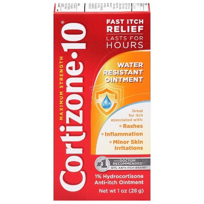 Cortizone 10 Water Resistant Anti-Itch Ointment, 1 Ounce