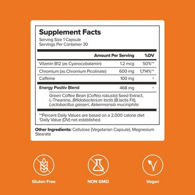 O Positiv URO Metabolism + Probiotic Capsules - 30ct