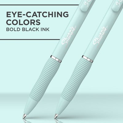 Sharpie 4pk S-Gel Pens Ocean Fog Barrel 0.7mm Tip Black Ink