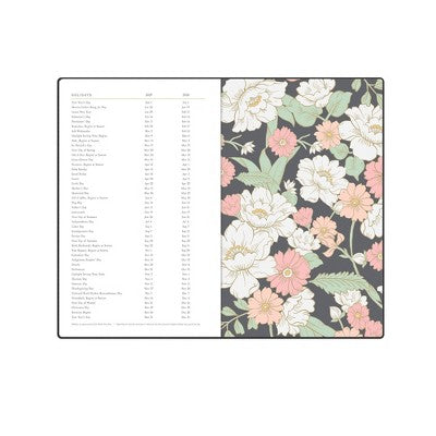 Marie Kondo for BlueSky 2025 Weekly/Monthly Planner 8.19"x5.16" Charcoal Fabric