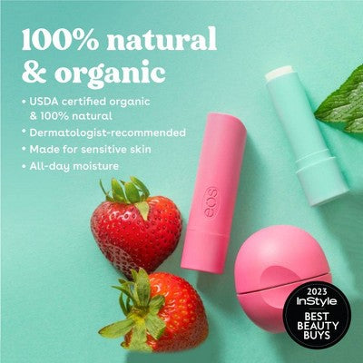 eos Organic Lip Balm Sticks - Sweet Mint - 2pk/0.28oz
