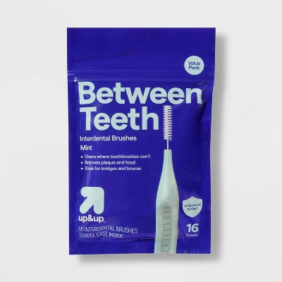 Between Teeth Interdental Brushes - Mint - Trial Size - up&up