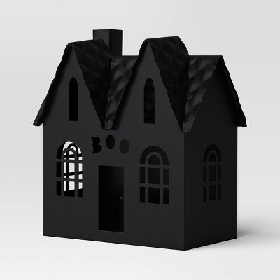 Small Lit Metal Boo House - Hyde and EEK! Boutique: Halloween