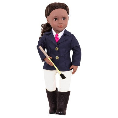 Our Generation Rashida with Book & Outfit 18" Posable Horseback Riding Doll