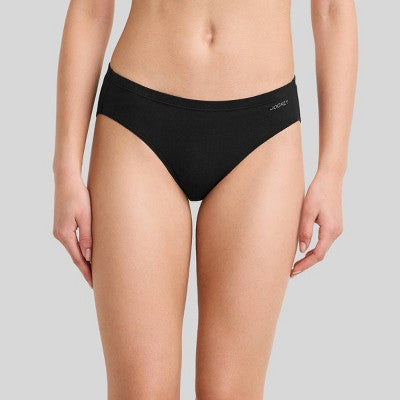 Jockey Generation Women's 4pk Cotton Stretch Breathable Bikini Underwear - Black M