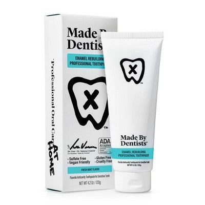 Made By Dentists Enamel Rebuilding Toothpaste - Fluoride Anticavity Toothpaste - Fresh Mint Flavor - 4.2 oz