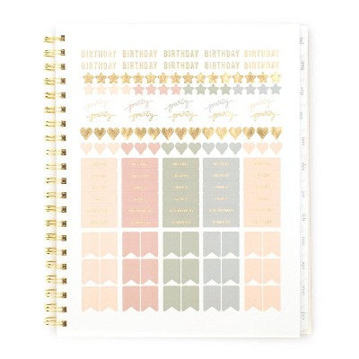 Sugar Paper Essentials 2024-25 Weekly/Monthly Planner 11"x9.5" Scatter Dots