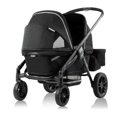 Evenflo Pivot Xplore Dreamz Stroller Wagon with Infant Car Seat Adapter - Jetsetter Black (LOCAL PICKUP ONLY)
