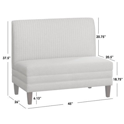 Lifestorey Phillips Upholstered Breakfast Nook Bench Beige (LOCAL PICKUP ONLY)