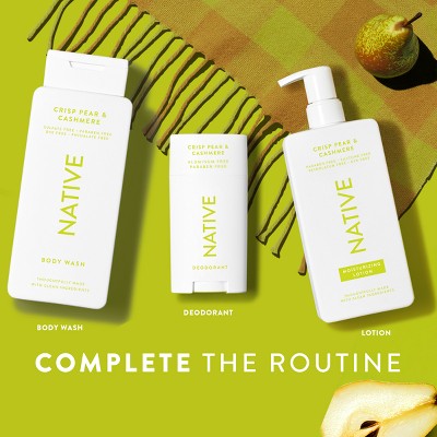 Native Limited Edition Fall Getaway Body Wash - Crisp Pear & Cashmere - 18 fl oz: Sulfate-Free, For Sensitive Skin