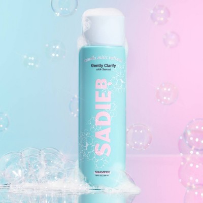 SadieB Vanilla Mint Refresh - Gently Clarify Shampoo - 10 oz: For All Hair Types, Paraben-Free, Silicone-Free, Sulfate-Free