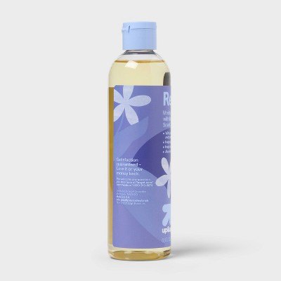Relaxing Moisturizing Bath Oil with Moonlight Jasmine Scent and Melatonin - 8.8 fl oz - up&up