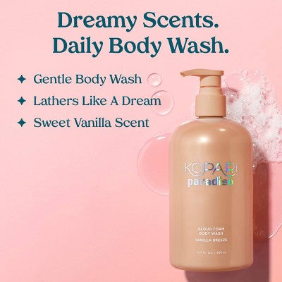 Kopari Cloud Foam Body Wash - Vanilla Breeze - 16.9oz - Ulta Beauty: Basic Cleansing, Whole Body, Normal to Very Dry Skin