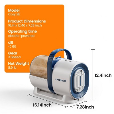 OneIsAll Cozy SE 7-in-1 Pet Grooming Vacuum Kit