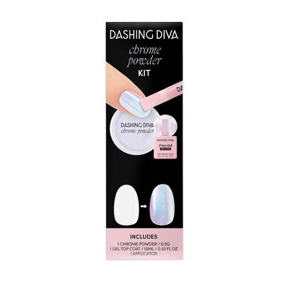 Dashing Diva Chrome Powder Kit - Emerald Pearl - 3ct: Vegan, Nail Care, Dip Powder