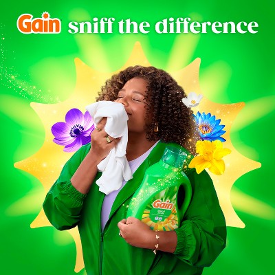 Gain Island Fresh Liquid Laundry Detergents 100 Loads - 132oz: Cold Water Detergent, Spill-Resistant Lid, Concentrated