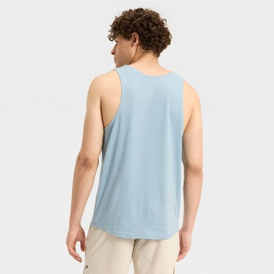 Men's Linear Mesh Tank Top - All In Motion Light Blue S