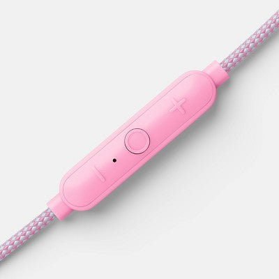 Wired Earbuds - heyday Candy Pink: 3.5mm Jack, Built-In Microphone