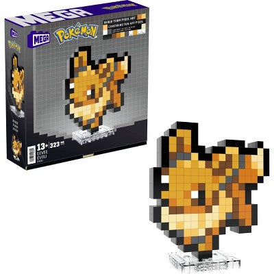 MEGA Pokemon Eevee Building Toy Kit 323pc Retro Set