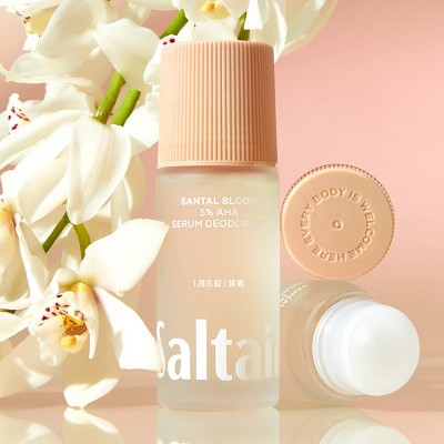Saltair Santal Bloom Serum Gel Deodorant - 5% AHA - 1.7floz: Paraben-Free, Non-Toxic, For Normal & Sensitive Skin