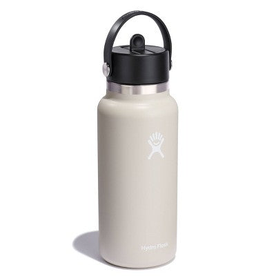 Hydro Flask 32oz Wide Mouth Flex Straw Bottle - Oat
