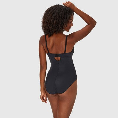 Maidenform Women's Extra Firm Control All-In-One Bodysuit Black S