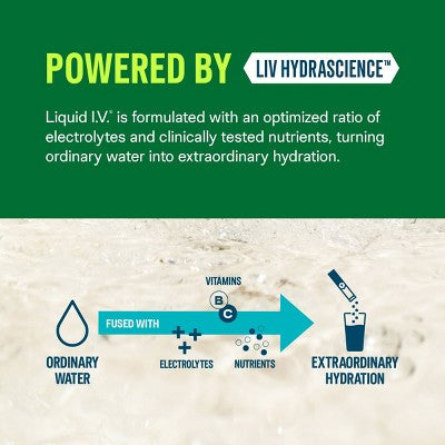 Liquid I.V. Hydration Multiplier Vegan Powder Electrolyte Supplements - Blackberry Peach - 0.56oz/10ct