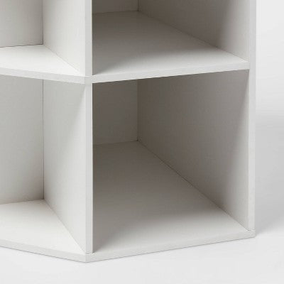 11" 9 Cube Corner Book Shelf White - Brightroom (LOCAL PICKUP ONLY)