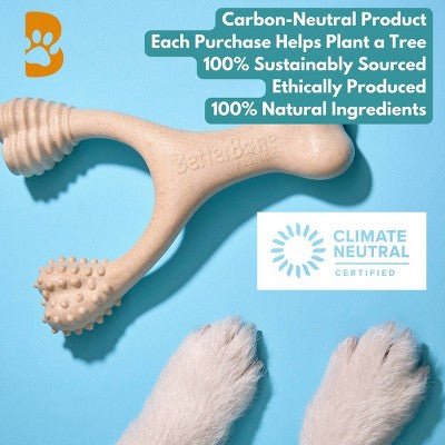BetterBone Soft Beef Nylon Free Dog Bone Chew Toy - L: BPA-Free, Cellulose Material, Durable Construction