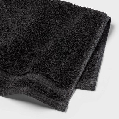 4pk Total Fresh Antimicrobial Washcloth Set Black - Threshold