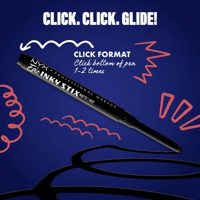 NYX Epic Inky Stix Mechanical Cream Gel Eyeliner - 01 Black Screen - 0.003oz
