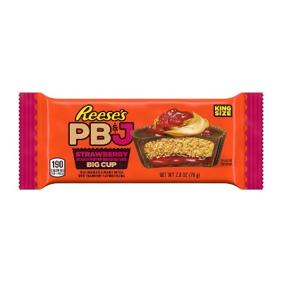 Reese's Strawberry Milk Chocolate King Size Peanut Butter Cups - 2.8oz