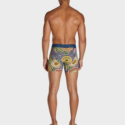 Pair of Thieves Men's Hustle Boxer Briefs 2pk - Amoeba XL: Tagless, Full Waistband Elastic, Abstract Pattern, Knit Fabric