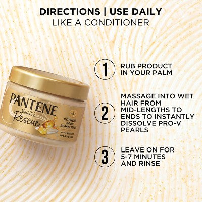 Pantene Pro-V Miracle Rescue Intensive Bond Repair Mask Conditioner - 10.1 fl oz