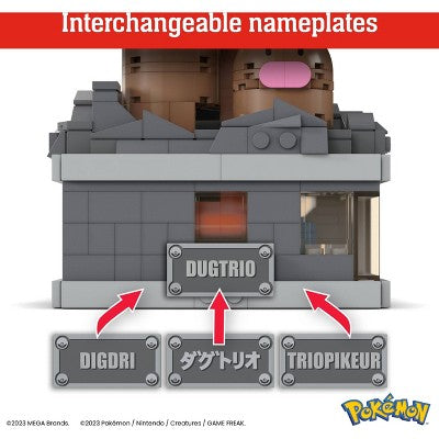 MEGA Pokemon Mini Motion Dugtrio Building Toy Kit - 343pc