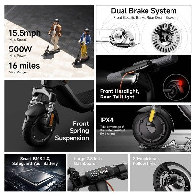 Segway Plus Electric Scooter - Charcoal Gray (LOCAL PICKUP ONLY)
