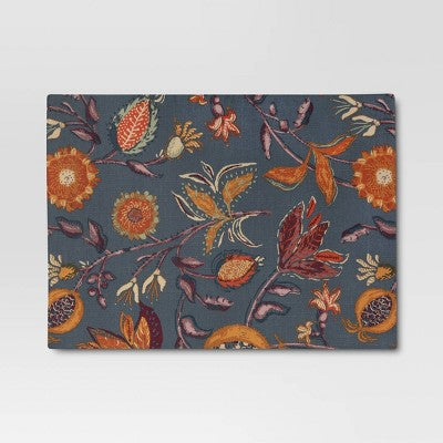 2pc Floral/Plaid Reversible Placemat Set - Threshold