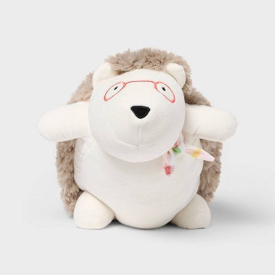 Hedgehog Kids' Mini Weighted Plush Throw Pillow White - Pillowfort