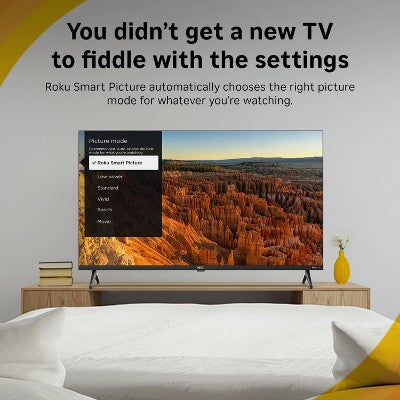 Hiro Roku TV 40" 1080p Full HD Smart TV Flat Screen LED Television with Roku TV and Dolby Audio for Streaming (LOCAL PICKUP ONLY)