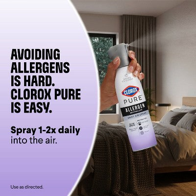 Clorox PURE Allergen Neutralizer Daily Air Spray Air Fresheners Nighttime Calm - 8oz: Non-Toxic, 1-Pack