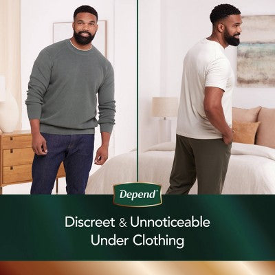 Depend Real Fit Incontinence Convenience Pack Underwear for Men - L/XL - Gray - 12ct