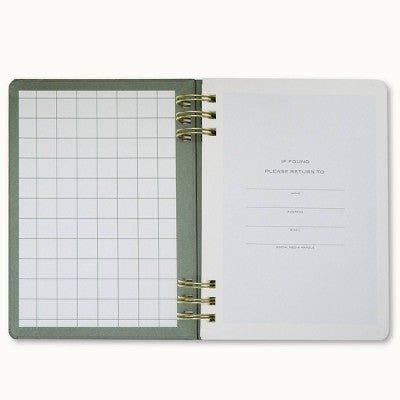 Wit & Delight 2025 Weekly/Monthly Planner 8"x5.75" Double Spiral Evergreen