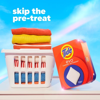 Tide Evo Original Laundry Detergent Tiles - 16ct: Box, Cold Water Detergent, Dye-Free, High Efficiency