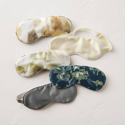 Silk Eyemask Green Watercolor - Casaluna