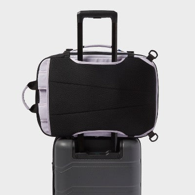 40L Travel Backpack with Expansion - Open Story Thistle