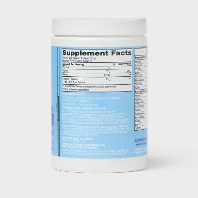 Collagen Powder - Unflavored - 10oz - up&up: 1 Package, Powder Form, 18g Protein Per Serving